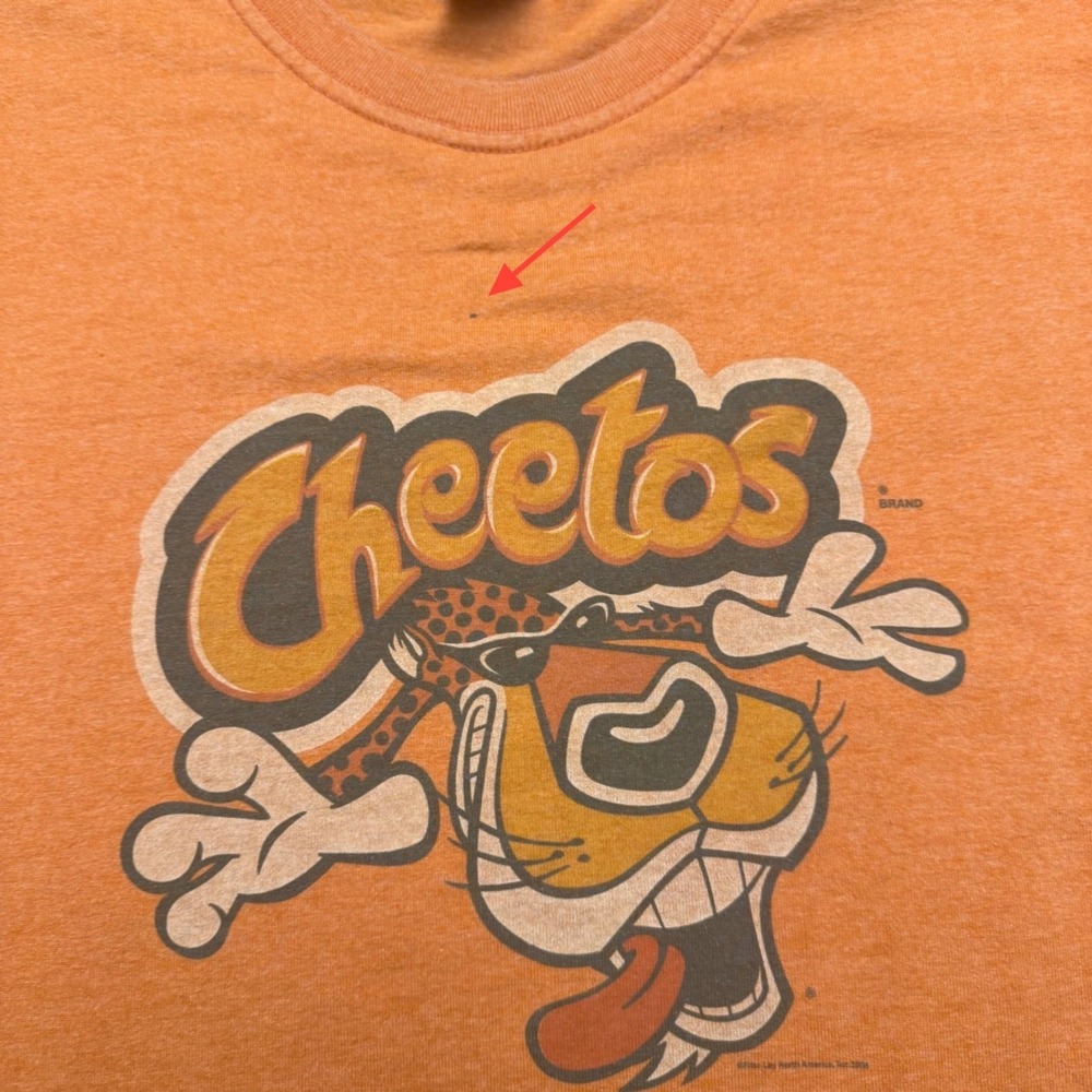 Trau & Loevner Cheetos Chester Cheetah Graphic T-Shirt Orange Mens Large - Picture 8 of 13